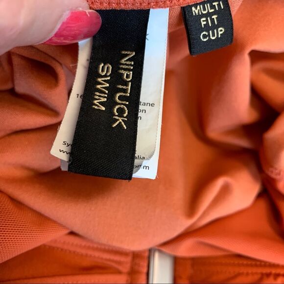 Niptuk Laceup one piece swimsuit burnt orange Sz CAN10/US8 - Picture 5 of 8